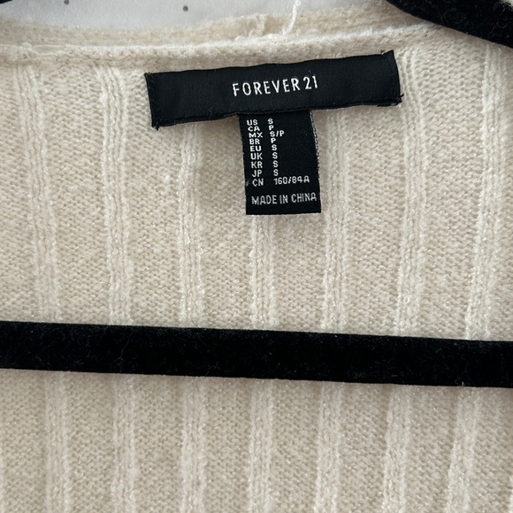 Ribbed Open Front Sweater - Picture 3 of 4